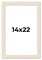 14x22 Wide Barnwood Picture Frame with UV-Resistant Acrylic & Acid Free Backing, Available in 6 Paint Finishes - Grey, Brown, White, and Black